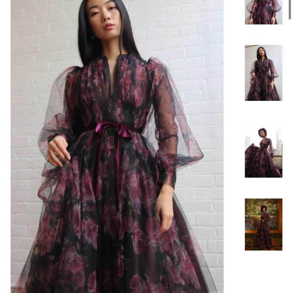 Teuta Matoshi floral gown plus size 20w/22w